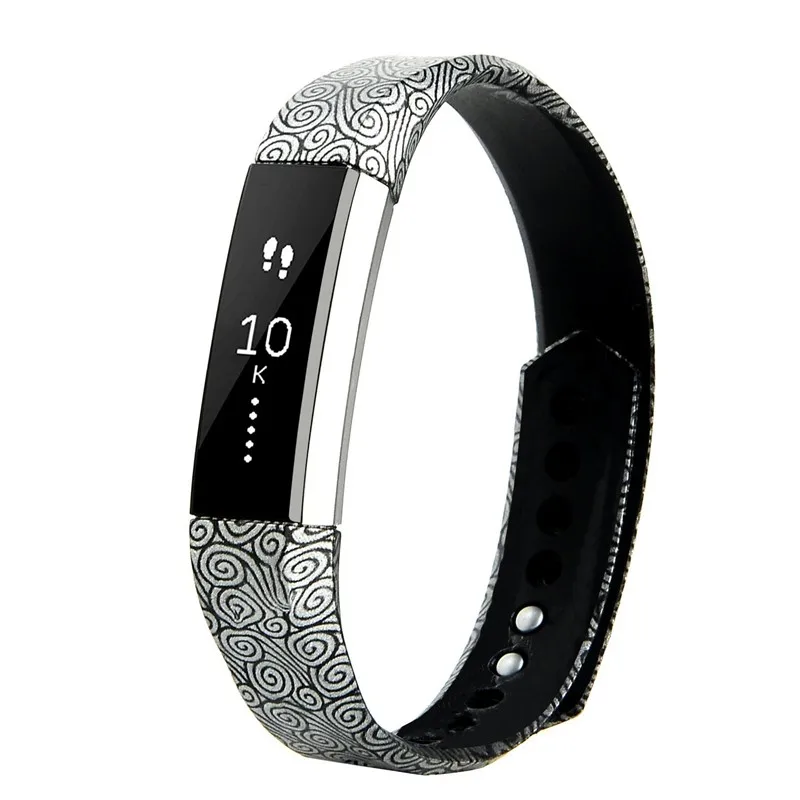 Patterns Large & Small Silicone Fitbit Alta Wristbands Sports Smart DIY Watch Bands Bracelet Strap Replacement in 20 Colors (2)