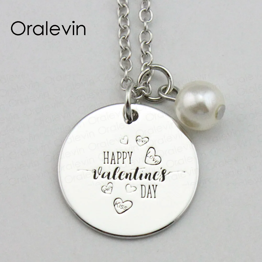 Bees in Flowers Necklace Personalized Engraved Heart Custom Gift Pendant-Valentines Day Love