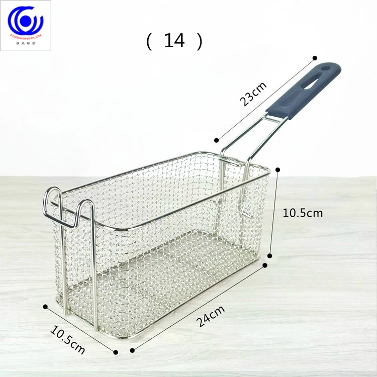 28 вариантов фритюрница из нержавеющей стали экран картофель фри рамки квадратный фильтр сетки зашифровать дуршлаг формы жарки корзины фритюрницы сетки - Цвет: 14