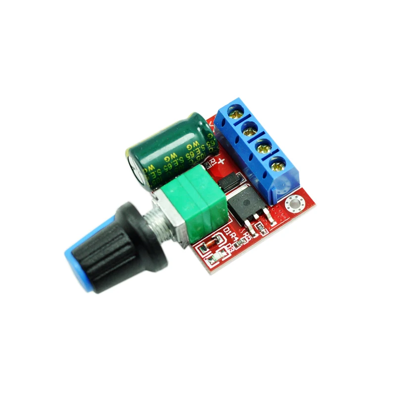 10Pcs DC 5V To DC 35V 5A 90W Mini DC Motor PWM Speed Controlle