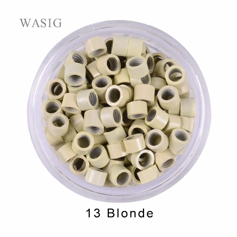 

1000pcs 4.0*2.7*2.7mm Hair Extension Aluminium Tools Micro Rings Beads Links with Screws 7 Color Optional