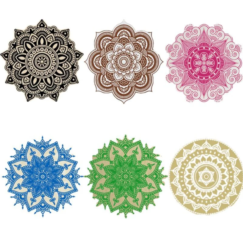 New Mandala Flower Stickers Indian Bedroom Wall Decal Art  Mural Home Vinyl Family06