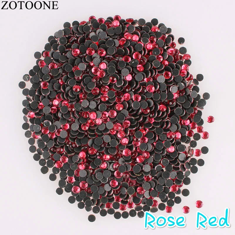 ZOTOONE SS6 SS16 цветные стразы с плоским основанием для рукоделия, пришивные стразы, аксессуары для отделки, аппликация C