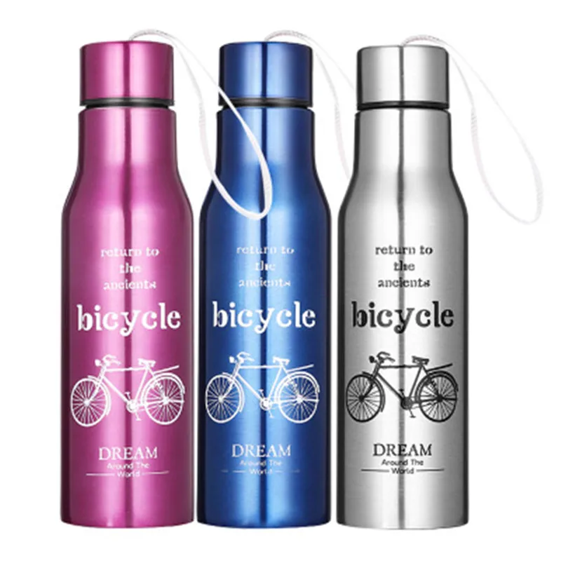 

600 ml Flask, Stainless Steel Vacuum bottle of water Thermal Coffee Cup Mug Travel Outdoor Sport Bike Cycling water bottles
