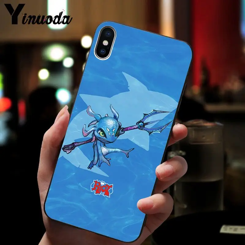 Yinuoda League of legends мягкий силиконовый черный чехол из ТПУ для Apple iPhone 8 7 6 6S Plus X XS MAX 5 5S SE
