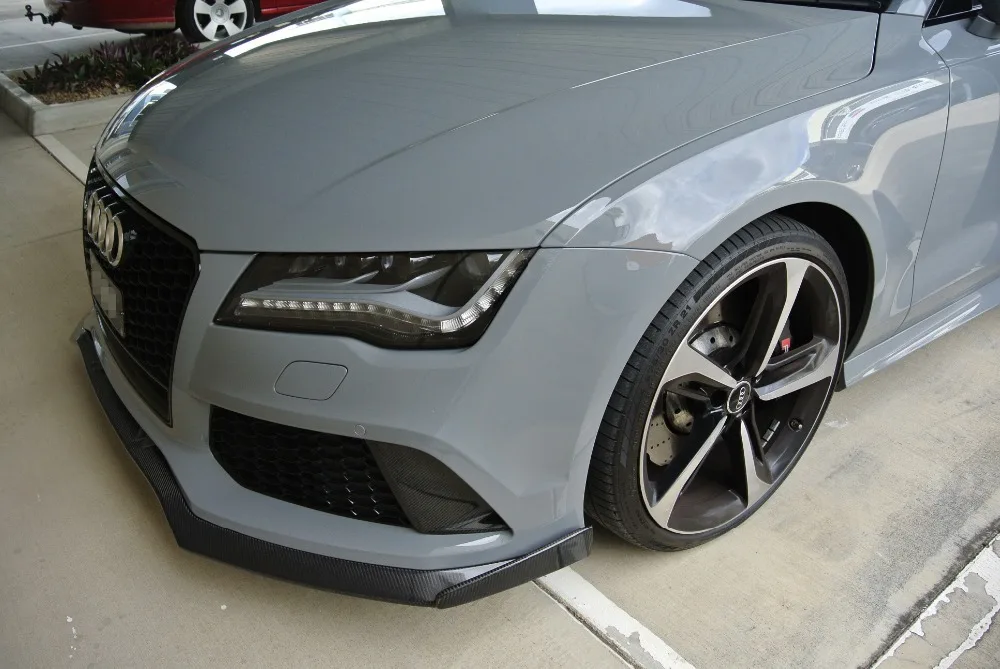 Агрессивный! Передний нижний спойлер RS7 для Audi /oem стильный из углеродного