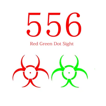 

High Quality 556 Red Green Dot Holographic Scope Red Sight Hunting Red Dot Reflex Sight Weapon Scope For 20mm Rail Mount