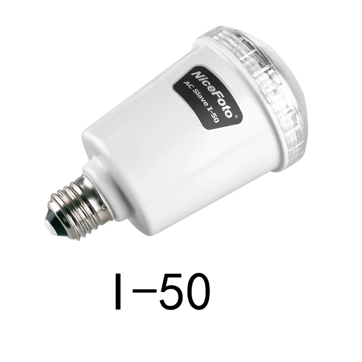 

NICEFOTO I-50 Mini Studio Falsh Light 45W 5500K AC Slave Flash Bulb E27 110V or 220V