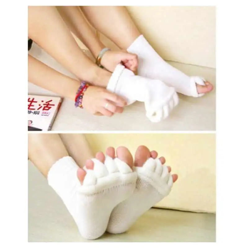 Five Toes Separators Socks Hallux Valgus Corrector Bunion Adjuster Foot Care Orthopedic Straightener Socks for Pedicure-30