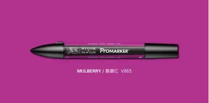 Winsor& Newton ProMarker двойной наконечник графический маркер-фиолетовый цвет тон - Цвет: mulberry