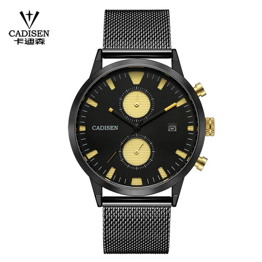 

Relojes Mens Watches Luxury Fashion Black Stainless Steel Mesh Men's Quartz Wrist Watches Male Wristwatches relogios masculino