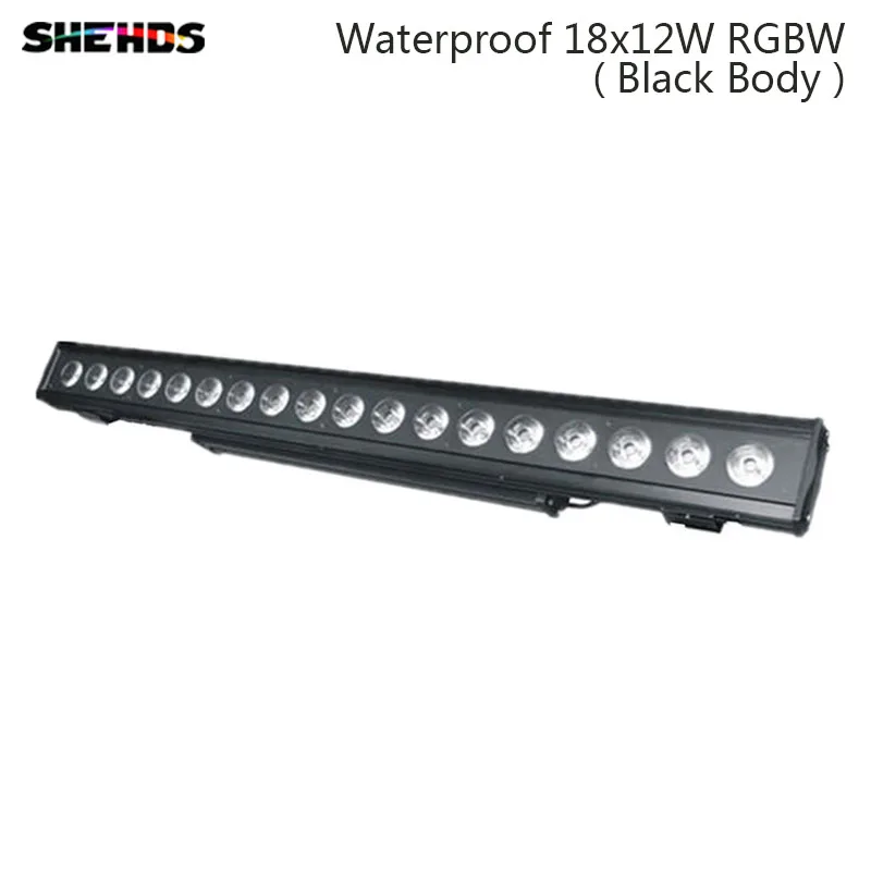 Светодиодный настенный светильник 18x12 Вт RGBW 4в1, сценическое освещение для помещений и улицы с управлением бегущей лошадью DMX512 с хорошим эффектом, DJ Equipmen - Цвет: Waterproof 18x12W