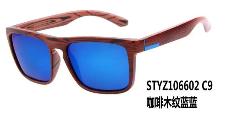 30 шт. оптом! Woodgrain классические модные для мужчин вождения Защита от солнца очки мужские очки Рыбалка оттенков Óculos de sol masculino