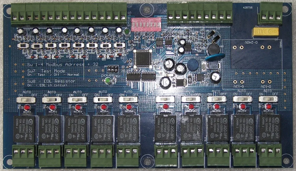 IOP8001A Модуль интерфейса Modbus для освещения и других целей управления