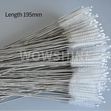 WOWSHINE 100 шт./лот утолщенная соломенная щетка из нержавеющей стали длина 19,5 см подходит для соломинки диаметром 8 мм