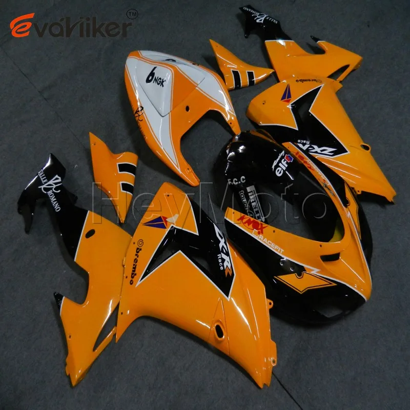Капот мотоцикла на заказ для ZX-10R 2006-2007 ZX 10R 06-07 ABS пластиковый комплект мотоцикл обтекатель+ винты зеленый H2