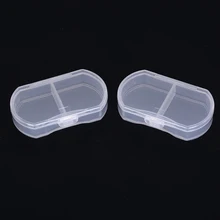 2 шт., 2 слота, регулируемая пластиковая рыболовная приманка, крючок, коробка для снастей, организатор хранения данных, ящик для инструментов для рыбы, горячая Распродажа, новое поступление