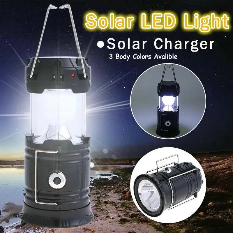Buy Solar LED Camping Lantern light USB Rechargeable