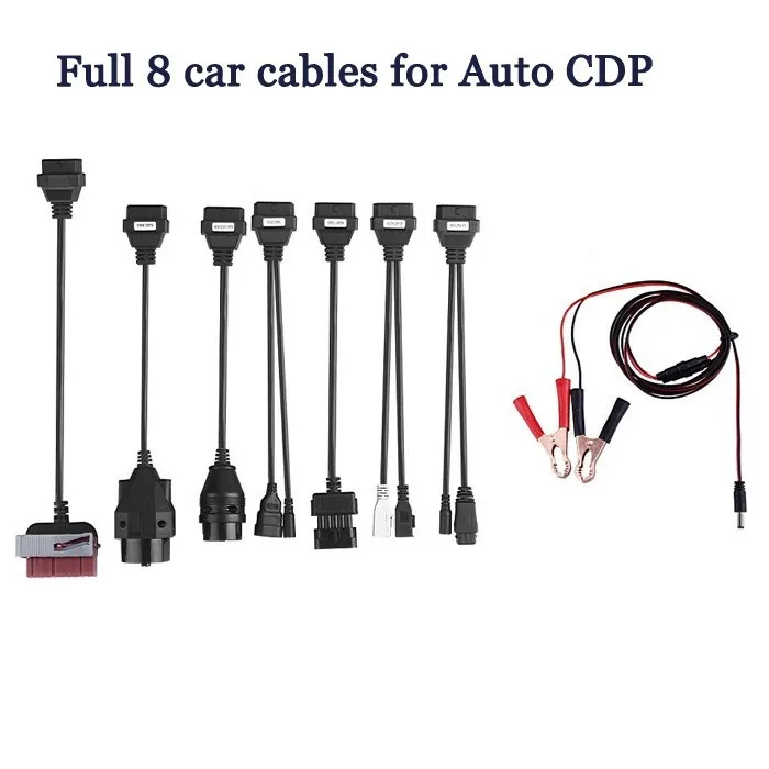 

High Quality 8 Pcs car cable OBD OBDII OBD II OBD2 OBD 2 Scanner Scan Diagnostic tool tools Connector For DELPHI DS150E