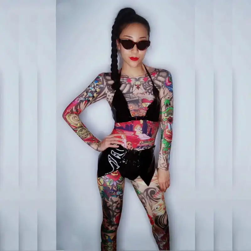 multicolor bodysuit