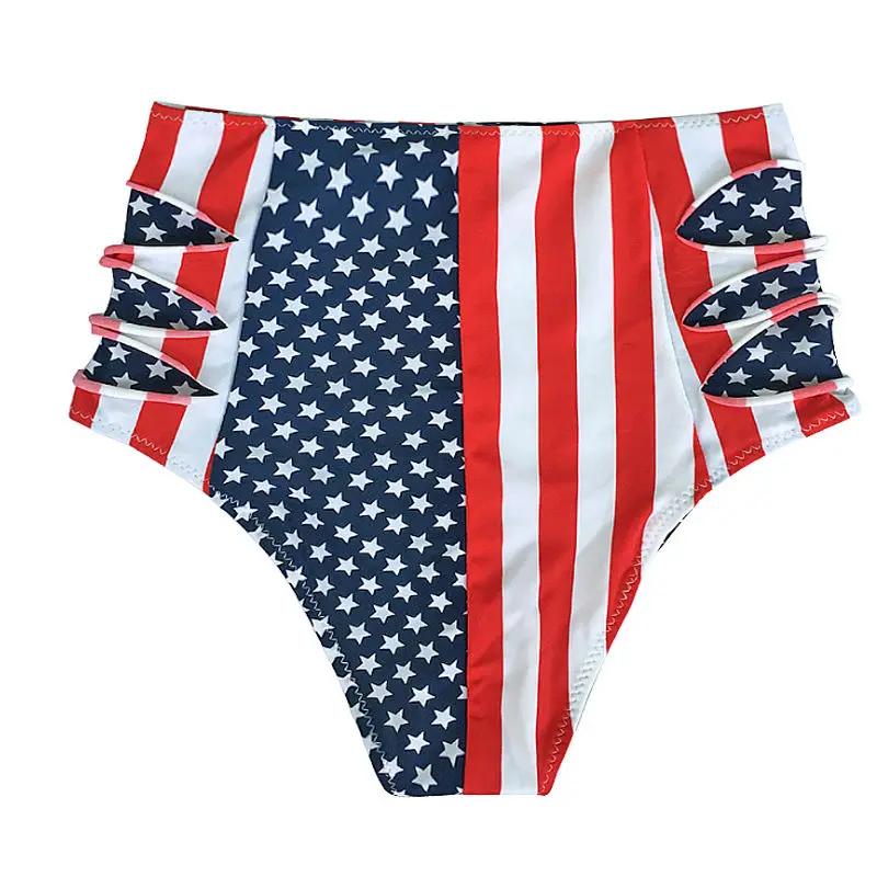 Short pants Swimming briefs sexy swimwear women High Waist bikini bottom with big bow knot tanga