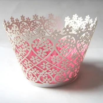 

12x Little Vine Lace Laser Cut Cupcake Wrapper Liner Baking Cup Paper Cake Cup DIY Fondant Wedding Birthday Party decoration