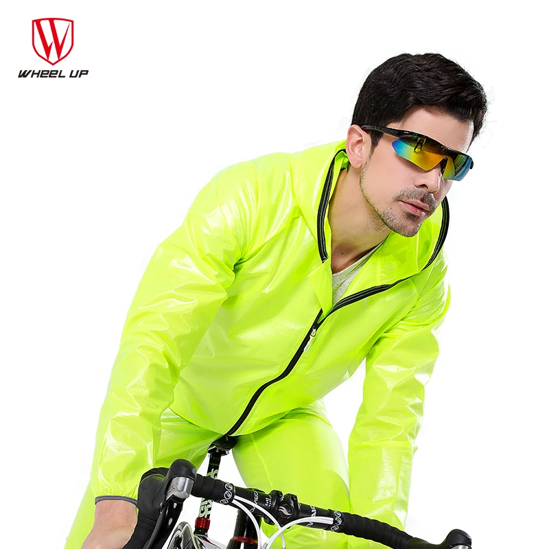 WHEEL UP Waterproof Cycling Jacket Men Running Bicycle Rain coat mtb