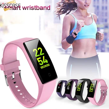 

KISSCASE Smart Watch Waterproof IP67 Touchscreen Wristband Heart Rate Time Smart Watch Sport Running Wristband For Smartphone