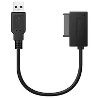 sata כבל Slimline Sata USB 2.0 7 + 6 מחשב נייד 13Pin DVD CD-ROM כונן אופטי כבל HDD ממיר מתאם מקצועי 35cm מיני SATA כבל (4)