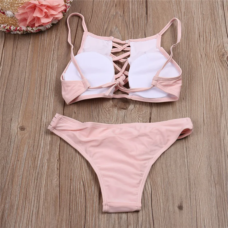 2 шт. женский купальник с высокой горловиной и открытой спиной|bikini brazilian bikini|bikini