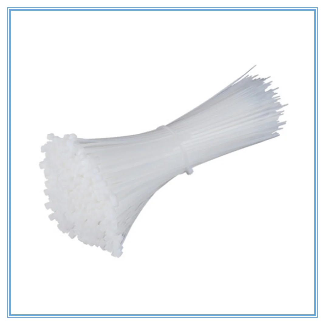 Cable Ties Nylon Cable Ties Cable Tie Nylon Zip Ties 100PCS 5 X 150/200/250/300/350/400mm White Black Milk Cable Wire Zip Ties Self Locking Nylon Cable Tie