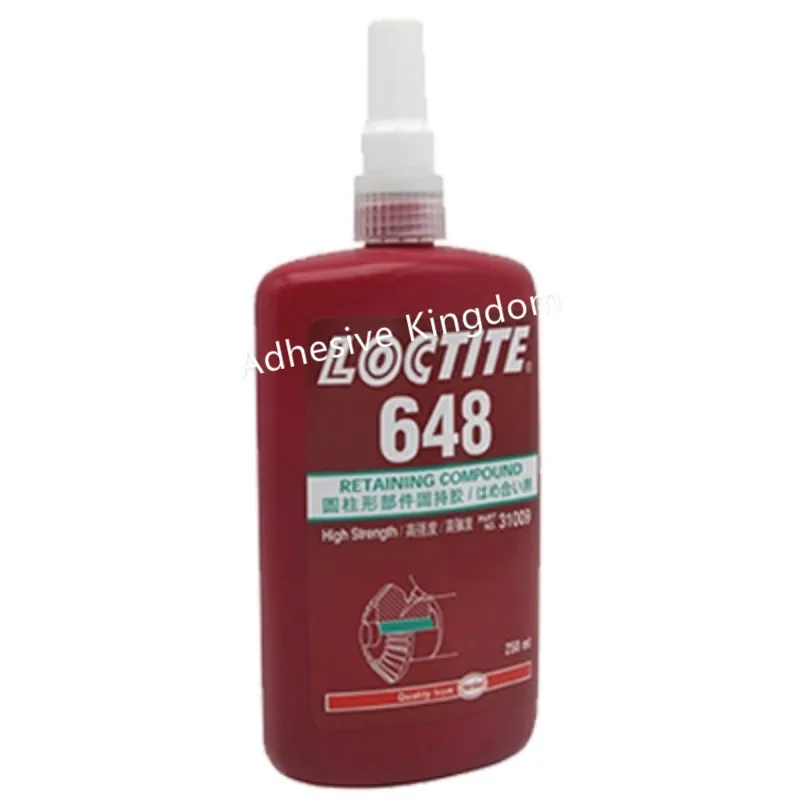 250ml Loctite 648 cylindrical parts holding glue high strength high