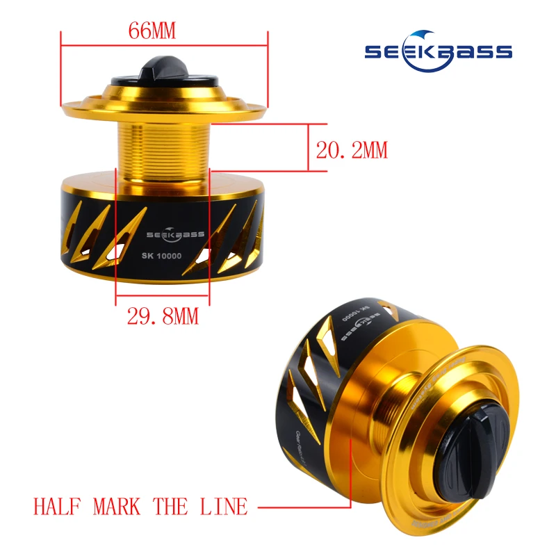 Катушка для спиннинга SEEKABSS SK10000 полностью Металлическая катушка reel11 + 1BB 30 кг|metal