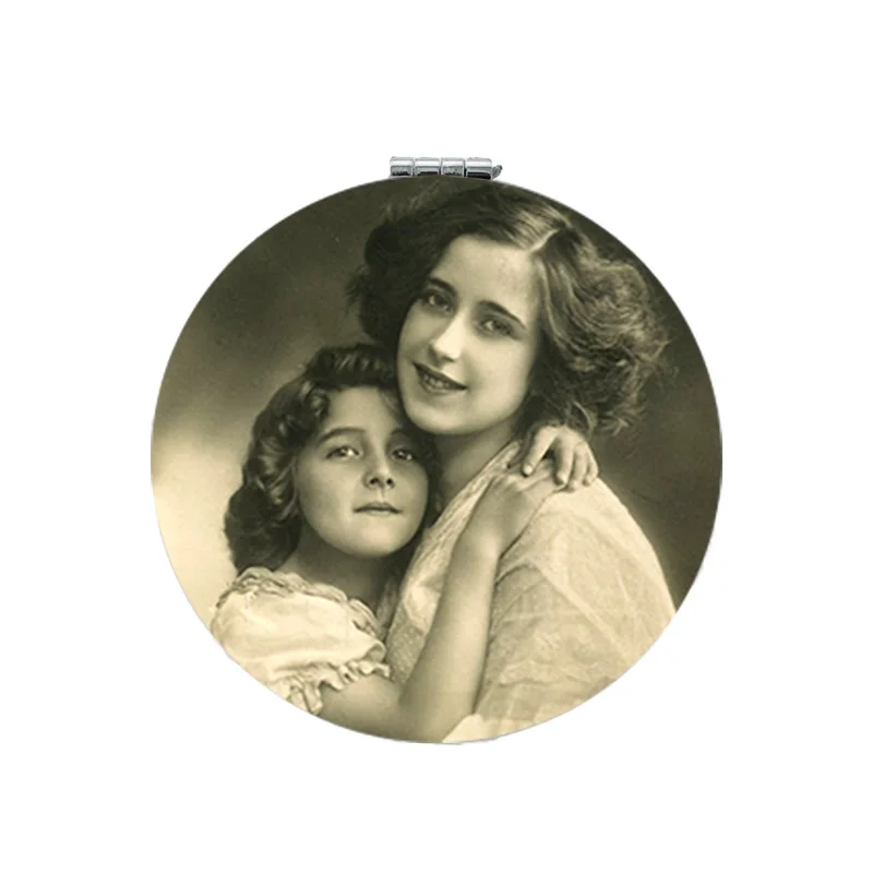 

JWEIJIAO mother and son Mirrors Mother and daughter Makeup mirrors mother's day gift Maternal love espejo MM199