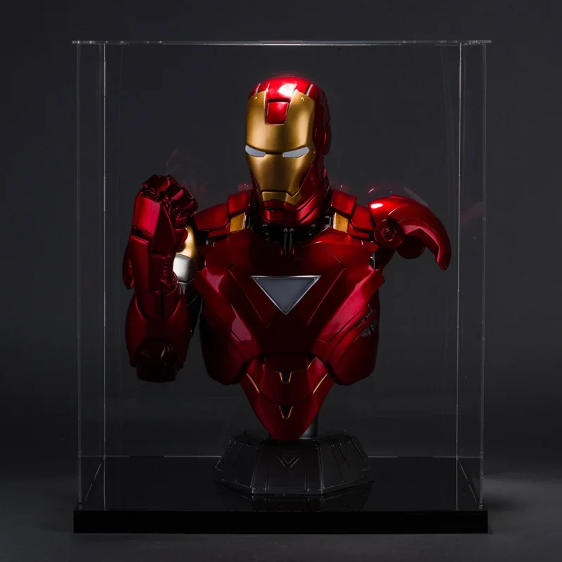

Avenger 1/2 Iron Man MK6 Bust Statue Tony Stark Resin Craftwork Office Hotel Living Room Decoration Gift 41CM L2645