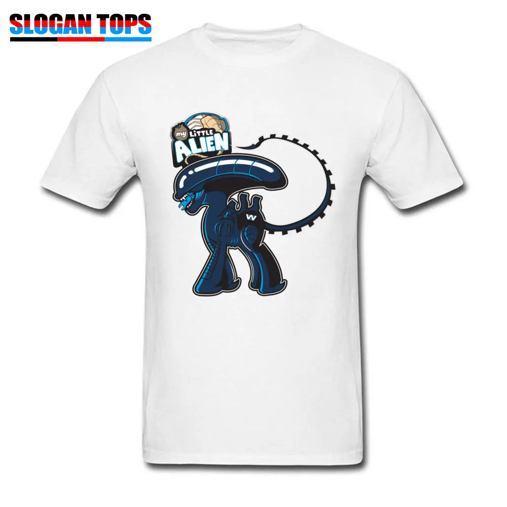 Prevalent Men Tshirts My Little Alien 18716 3D Printed Tees All Cotton Short Sleeve Printed On Tops Tees O Neck My Little Alien 18716 white