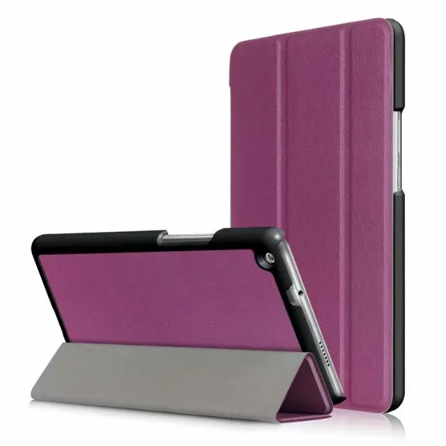 purple Чехол для huawei MediaPad M3 Lite 8,", магнитная подставка для планшета, умный защитный чехол из искусственной кожи для huawei M3 Lite 8,0+, 3 подарка бесплатно - Цвет: purple