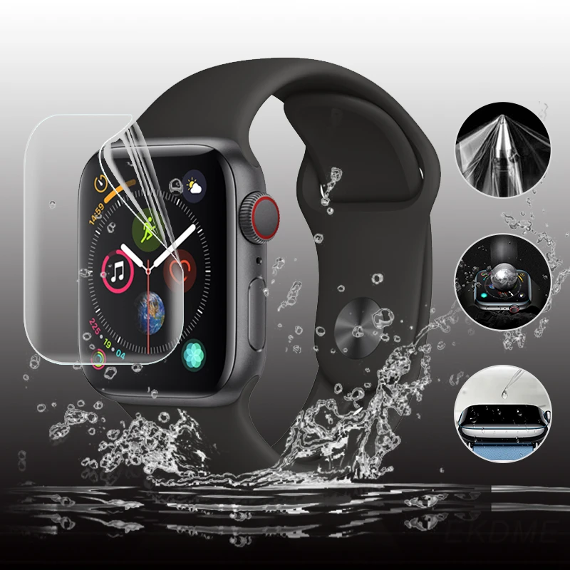 

2pc Screen protector For apple watch 44mm 42mm 40mm 38mm Hydrogel Film not glass Full Edge Screen Protector For iwatch 4/3/2/1