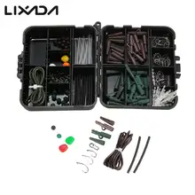 142 шт. рыболовные снасти для ловли карпа зажимы для коробки крючки Вертлюги иглы для приманок терминальные установки рыболовные аксессуары