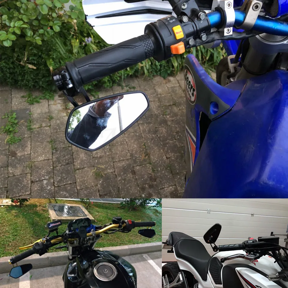 Универсальное торцевое зеркало для мотоцикла 7/8 &quot 22 мм с ручкой TRIUMPH Street Triple 675/R