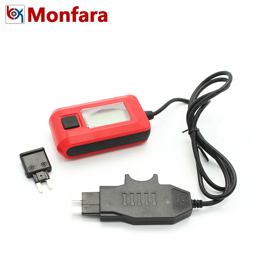 

12V Car Fuse Current Meter Tester Analyzer LED Display 20A Automotive Electric Circuit Auto Measurement Tool Fuze 12 V Volt LCD
