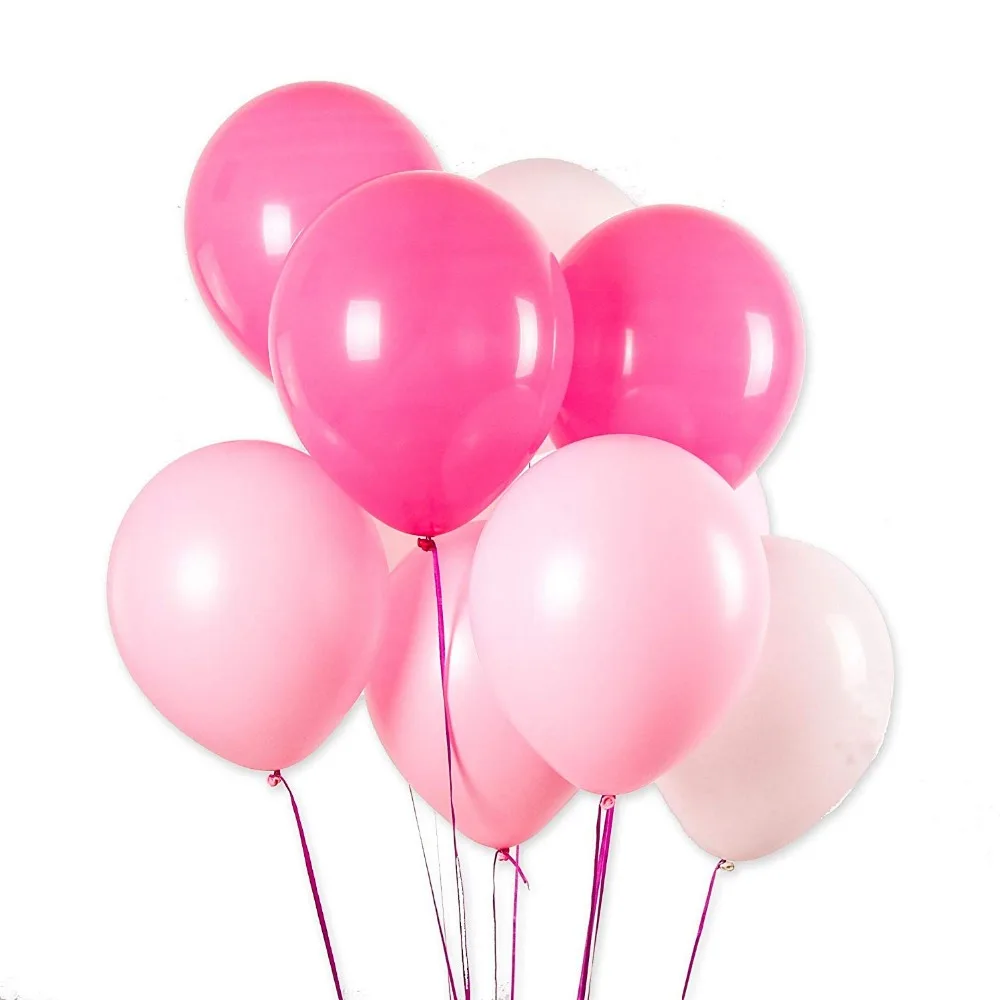 

30pcs 12 Inch Latex Balloons Pink and White Balloons for Wedding Party Valetine's Day Decor Balloon 3 Colors Mix Latex Balloon