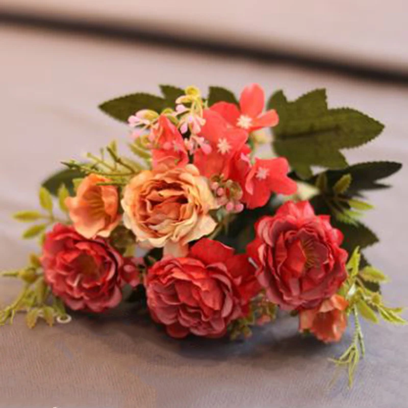 

Hot Sale Bouquet Artificial Flower Display Indoor Outdoor Party Office Simulated