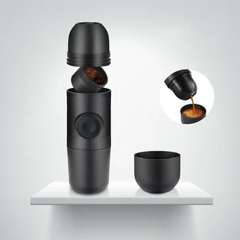 

Mini Coffee Machine Manual Coffee Maker Portable Pressure Espresso Coffee Maker Handheld Espresso Maker for Home Traveller