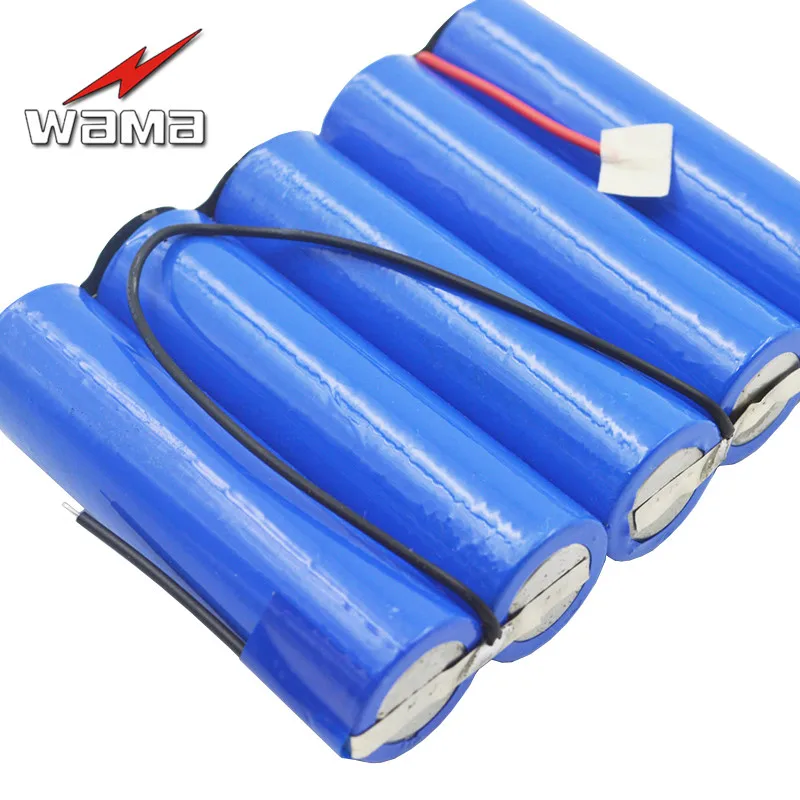 1x Wama 6000mAh 3.7V 18650 5-Series 5S Li-ion Lithium Batteries External Rechargeable Battery Packs for LED Light Power Bank