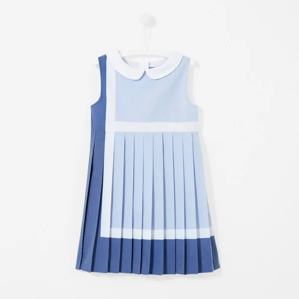 

J Brand Blue Cotton Girls Dress Girls Fashion 2019 Christmas Dress for Baby Girls