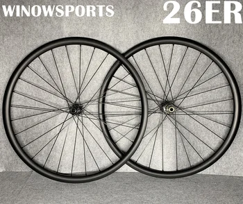 

Winowsports 26er mountain bike carbon wheels disc brake mtb 26 inch carbon clincher wheel