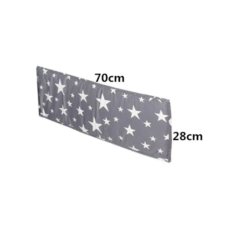 Baby bed bumper 70*28cm(1pcs bumper only) Bumpers In the Crib For Newborn Cotton Linen Cot Bumper Baby Bed Protector Grey