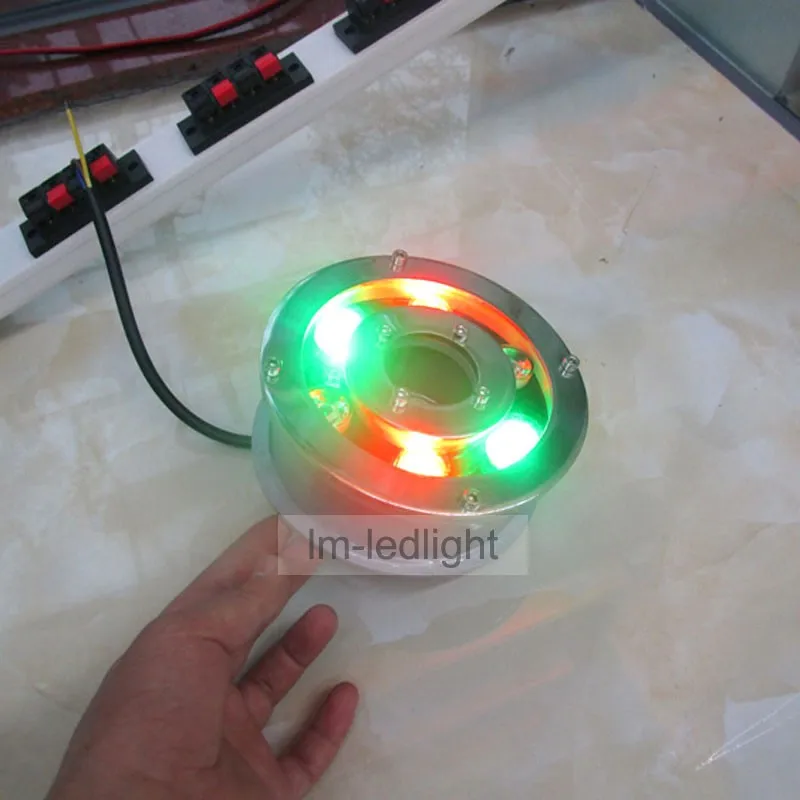 

12V aquarium led lighting 5W 6W Bridgelux LED IP68 led light pool white RGB yellow blue red zwembad verlichting free ship 6pcs