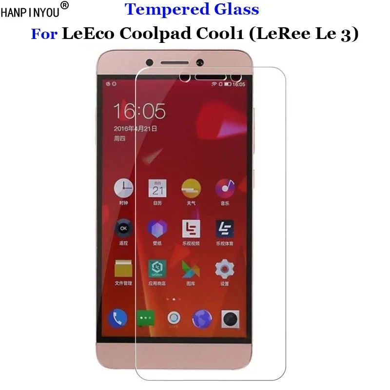 

For Letv LeRee Le3 Le 3 Tempered Glass 9H 2.5D Premium Screen Protector Film For LeEco Coolpad Cool 1 Cool1 5.5"